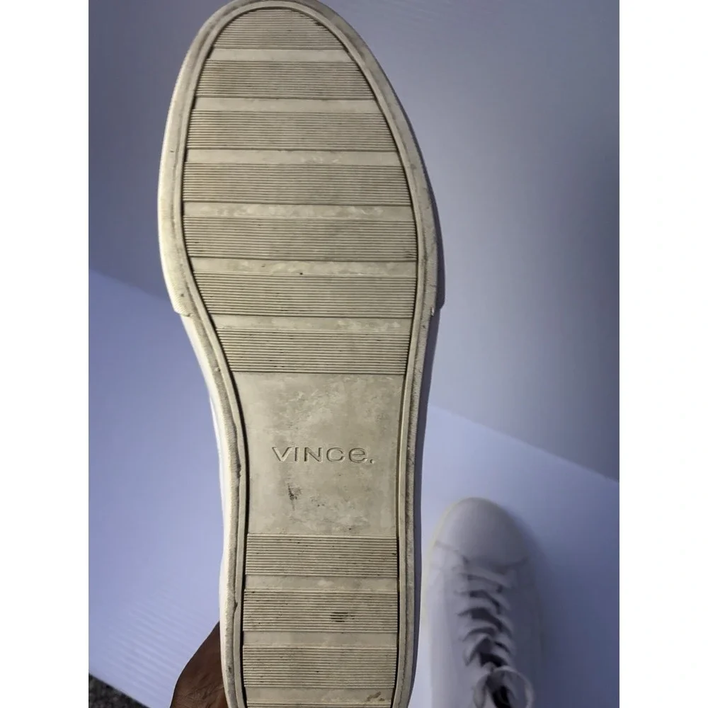 Vince Fitzroy Hi Top Men's Sneakers White Leather‎ Size 13 Casual